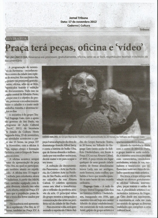 Jornal Tribuna 17 de novembro de 2012