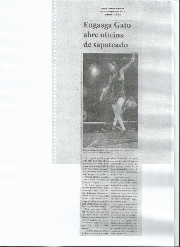 Jornal Tribuna 18 de outubro de 2012