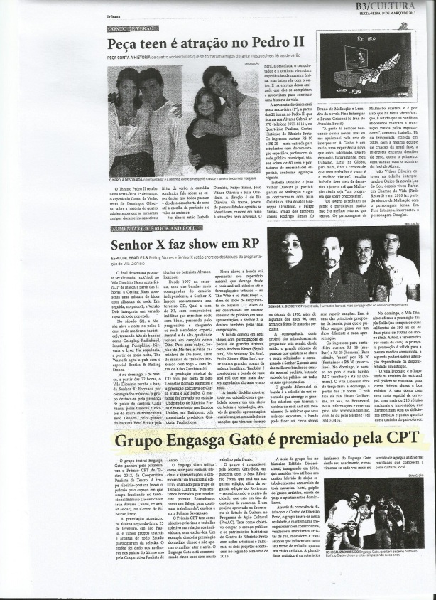 Jornal Tribuna Cultura 1º de março de 2013