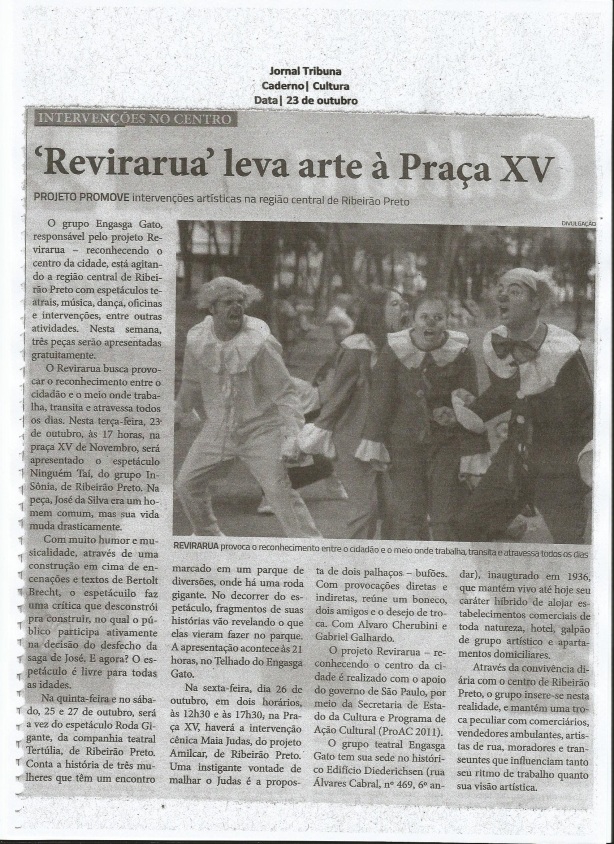 Jornal Tribuna Cultura 23 de outubro de 2012